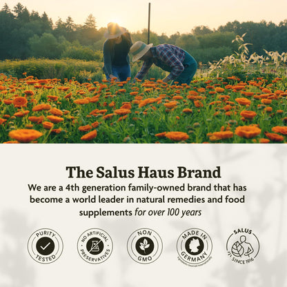 Floradix Salus Organic Red Beet Crystals imported USA formulation product view.