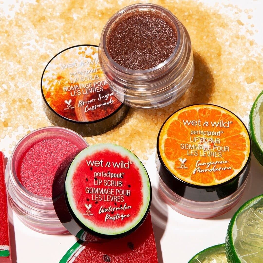Top view of Wet N Wild Perfect Pout Lavender lip treatment jar