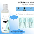 Close-up view of Arison Lashes 100ml packaging details and teal branding