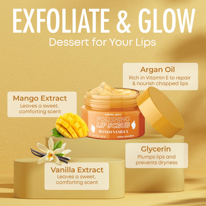 Authentic USA imported Sundae Glow lip scrub jar