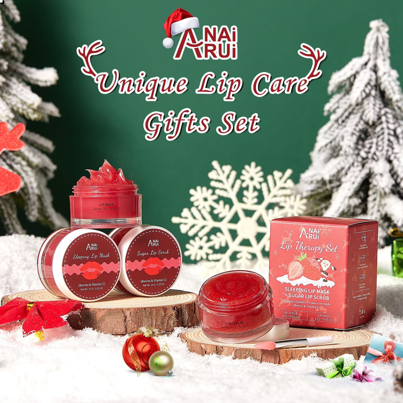 Anai Rui lip care kit with silicone applicator