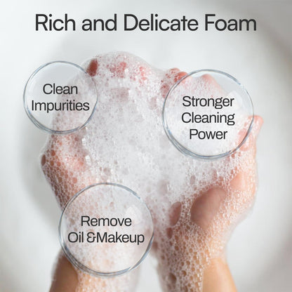 M Beauty Studio PMU lash foam cleanser for sensitive skin care