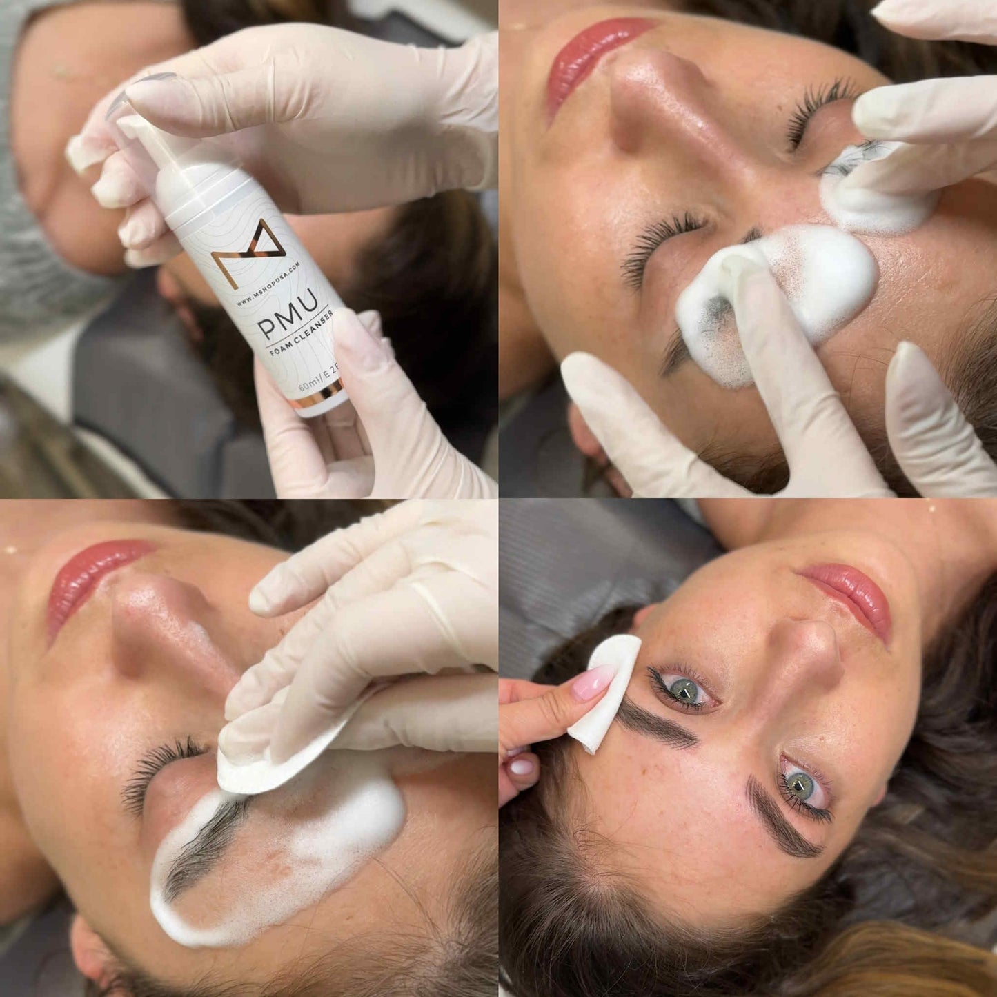 M Beauty Studio professional eyebrow and lash cleansing foam product shot