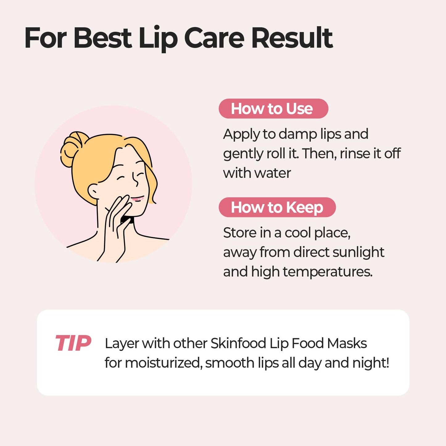Skinfood lip scrub product packaging side view