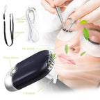 Compressed facial sponges and spoolie brushes for eyelash grooming.