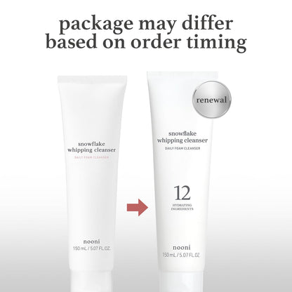 Korean glass skin care facial cleanser showing the vegan ingredient information label