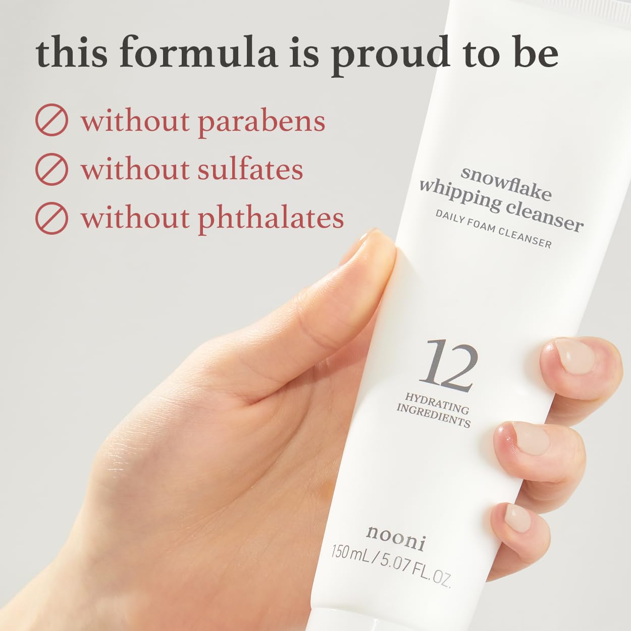 Authentic USA imported Korean skincare foaming cleanser product presentation