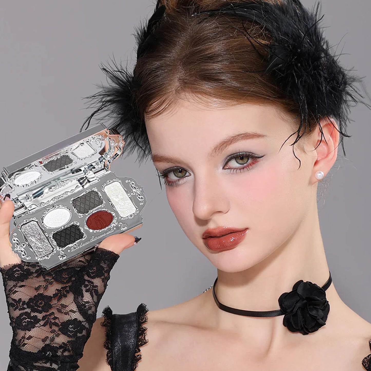 Flower Knows Swan Ballet makeup palette lifestyle product shot