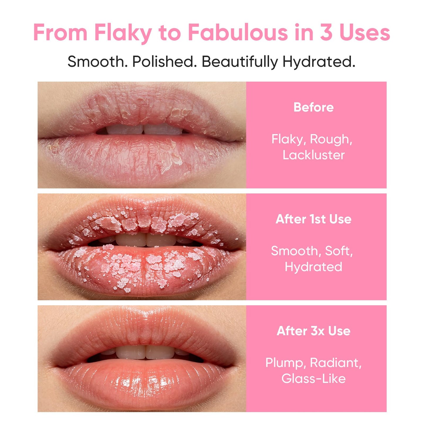 Oupeicharm vegan lip scrub label details