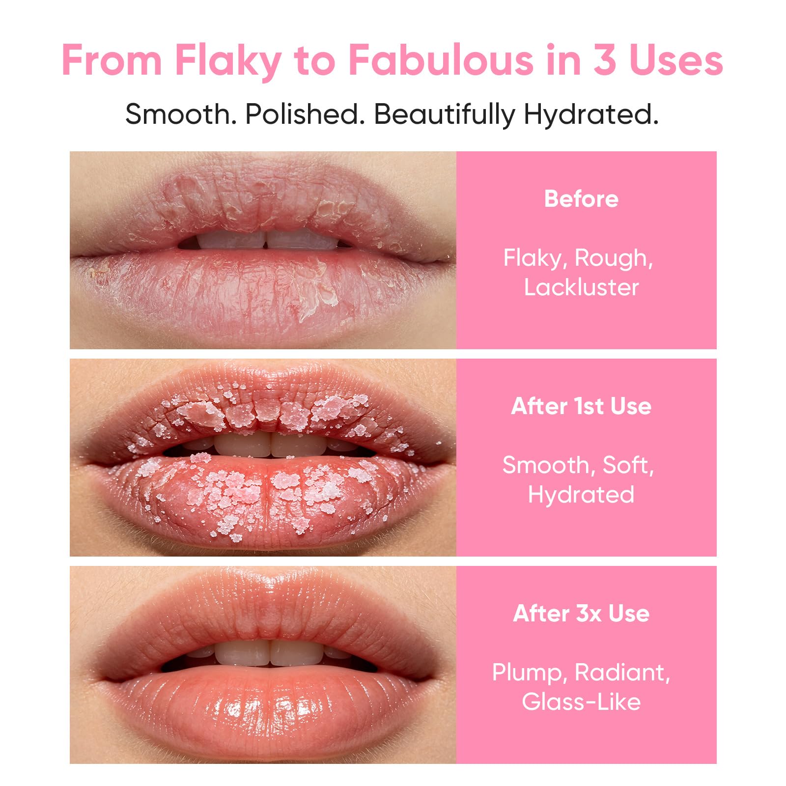 Oupeicharm vegan lip scrub label details