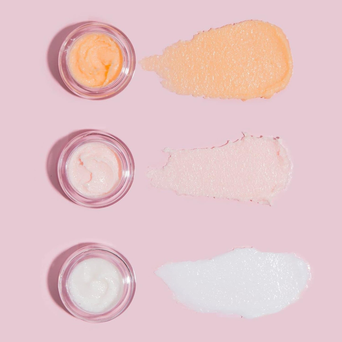 Open container showing texture of Beauty Bakerie lip exfoliator