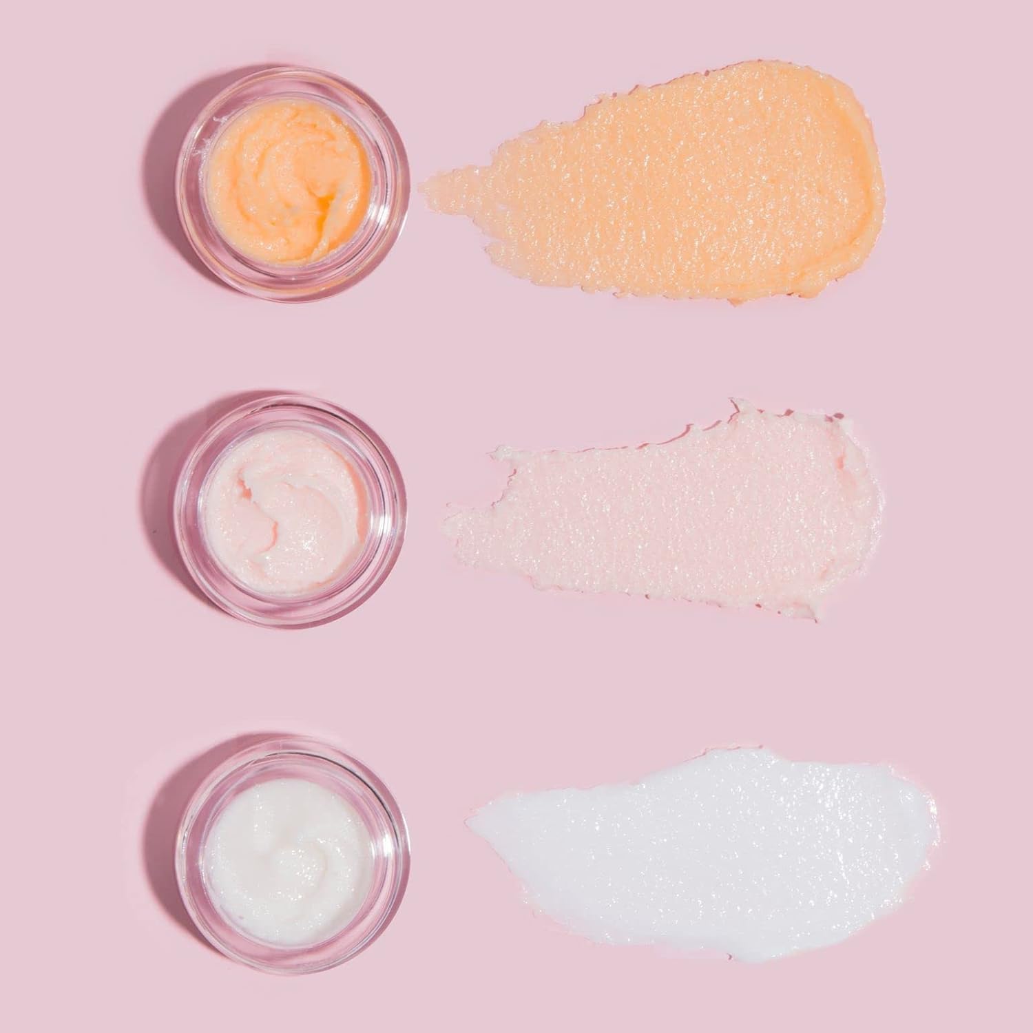 Open container showing texture of Beauty Bakerie lip exfoliator