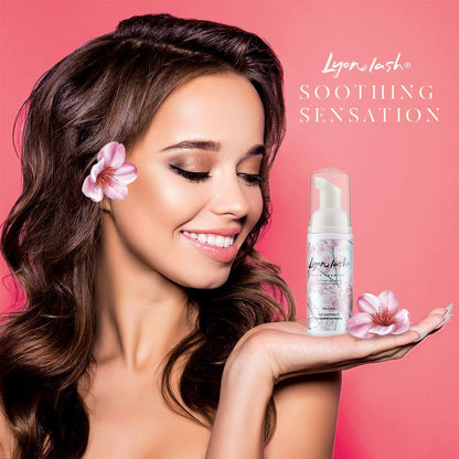 Lyon Lash professional salon and home use eyelash extension shampoo bottle