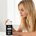 QYF 500ml eyelash shampoo full product packaging overview