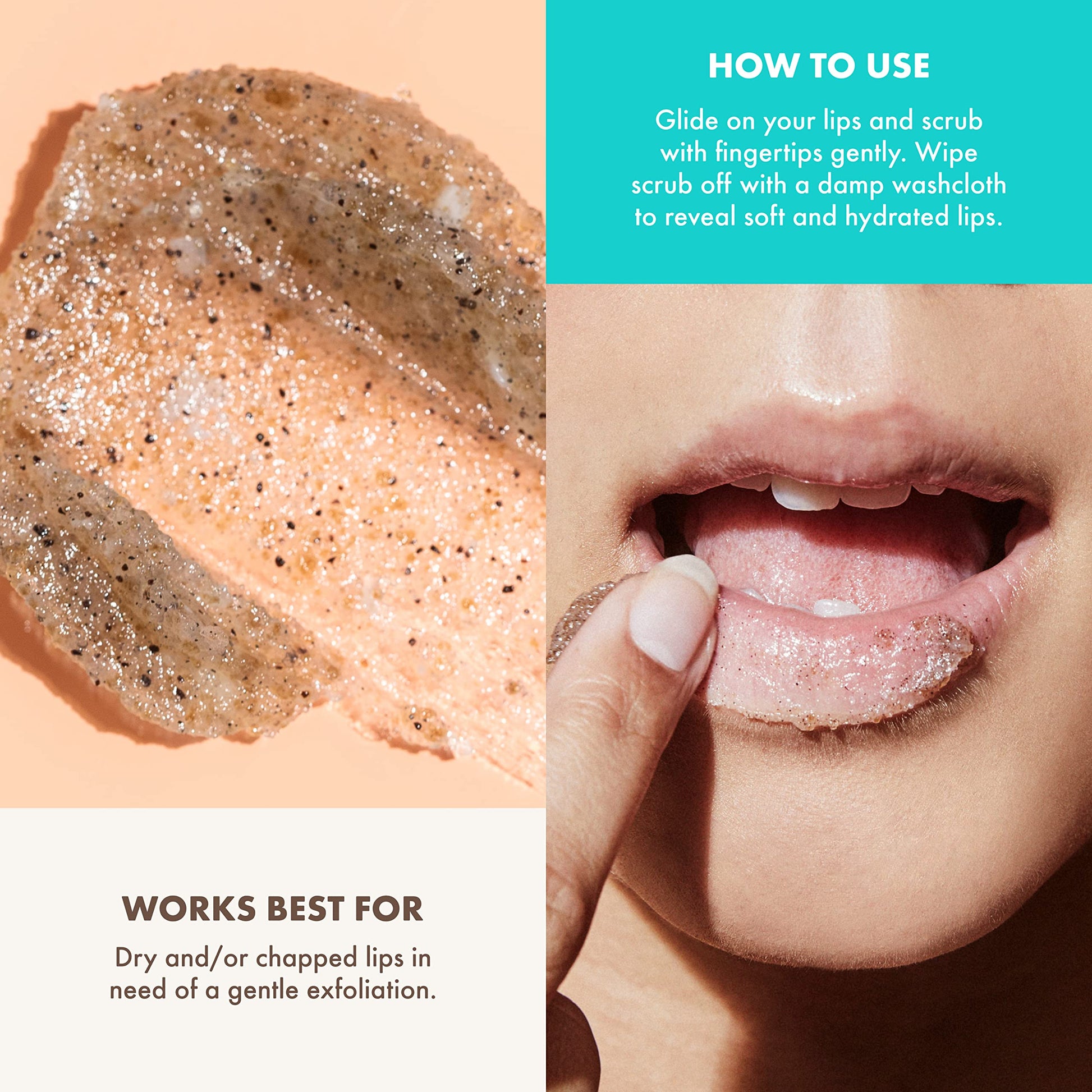 Kopari Coconut Lip Scrubby side angle view