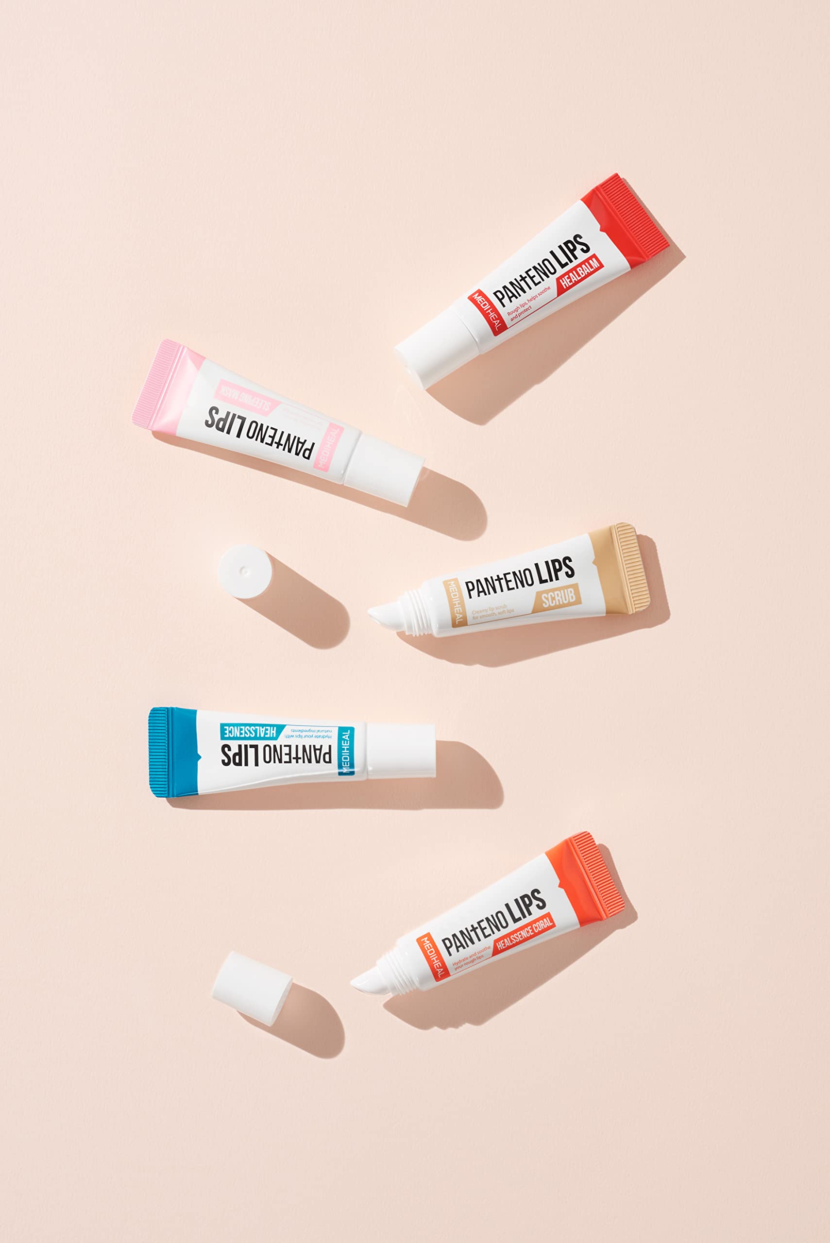 Close up of Mediheal Pantenolips Lip Scrub packaging