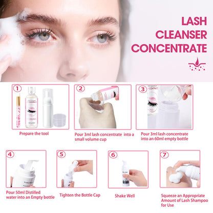 Authentic Stacy Lash Shampoo Concentrate packaging details