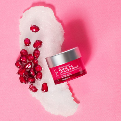 Andalou Naturals 1000 Roses Lip Sugar Scrub brand label