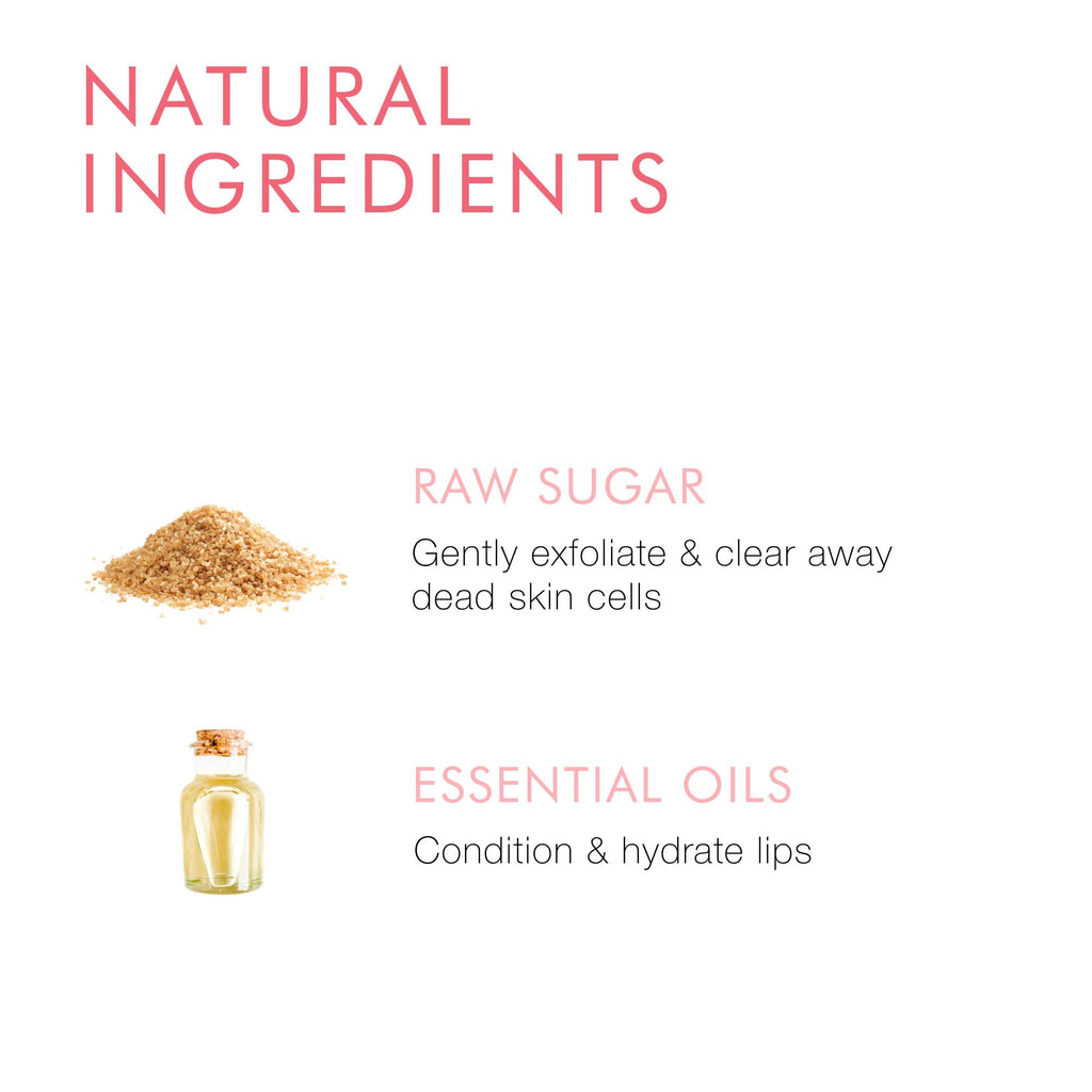 Beauty For Real Lip Revival Orange Spice scrub applied on lips
