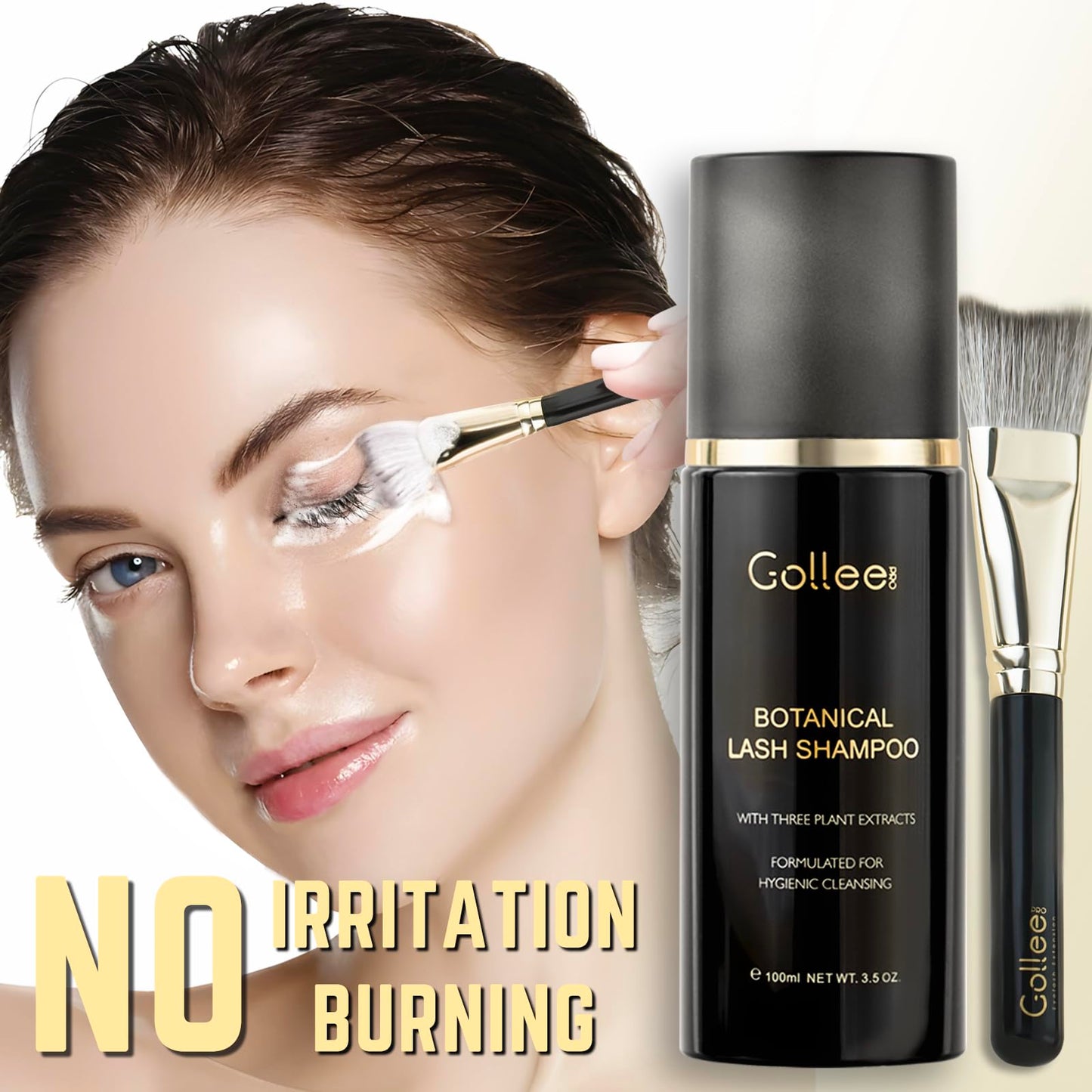 Golleepro eyelash extensions makeup remover kit for professional salon aftercare