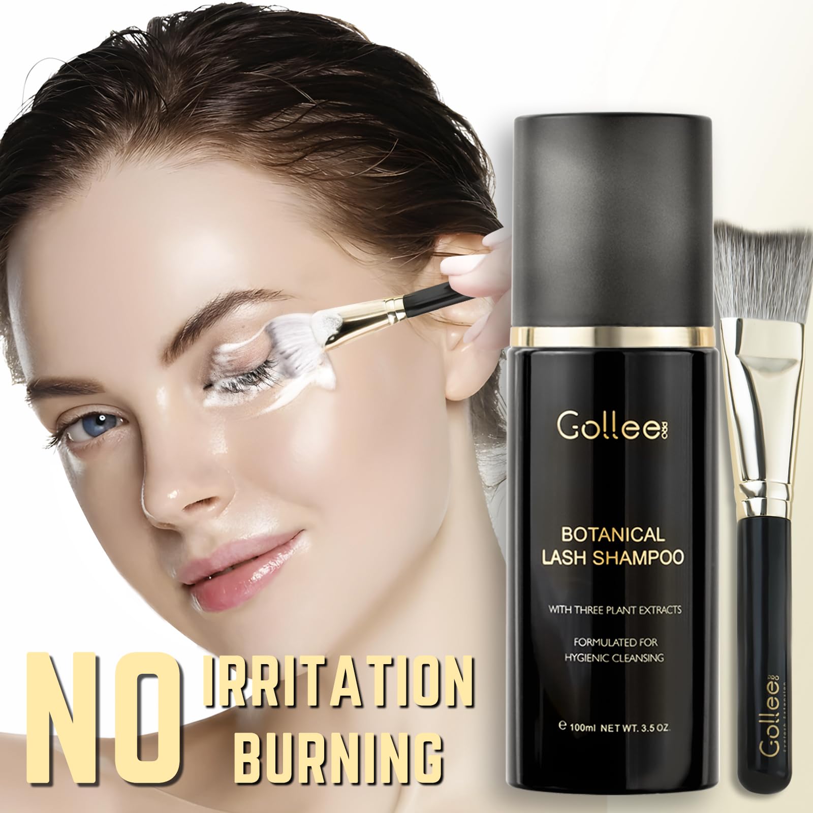 Golleepro eyelash extensions makeup remover kit for professional salon aftercare