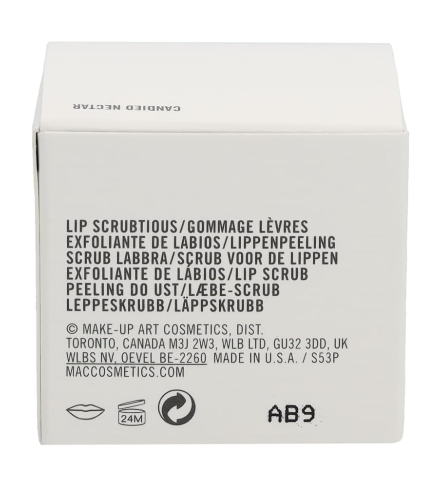 MAC Lip Scrubtious 14 milliliter product container side profile
