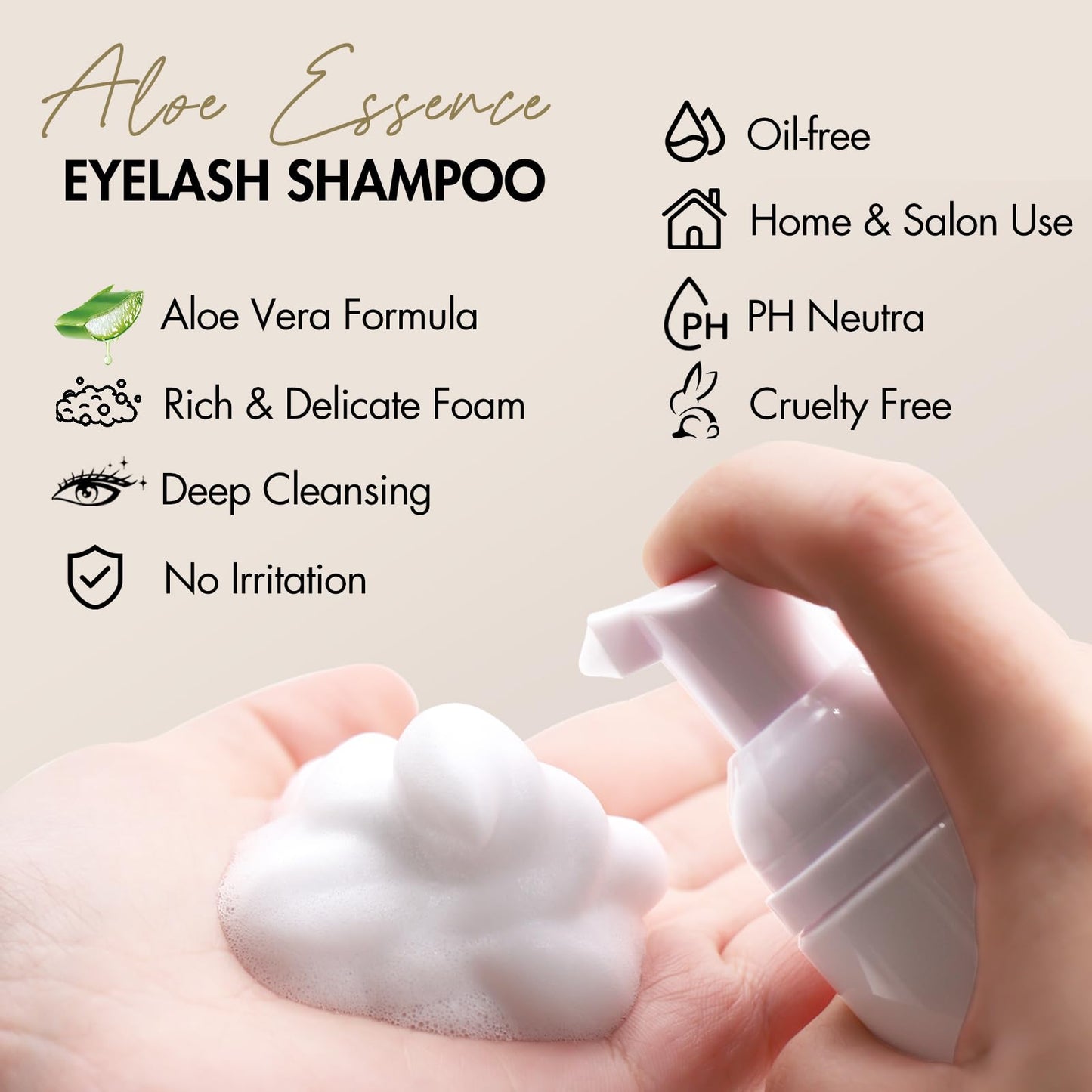 Embagol lash shampoo concentrate bags for eyelash extensions