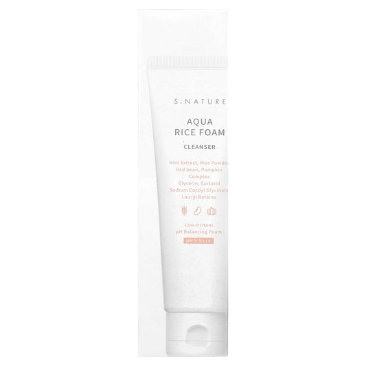S.Nature Aqua Rice Foam Cleanser texture and creamy lather