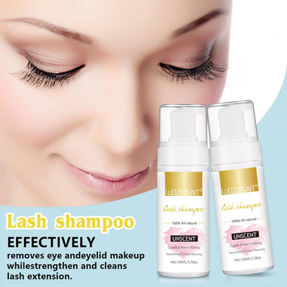 WOZUTUNT oil free eye makeup remover foaming wash demonstration