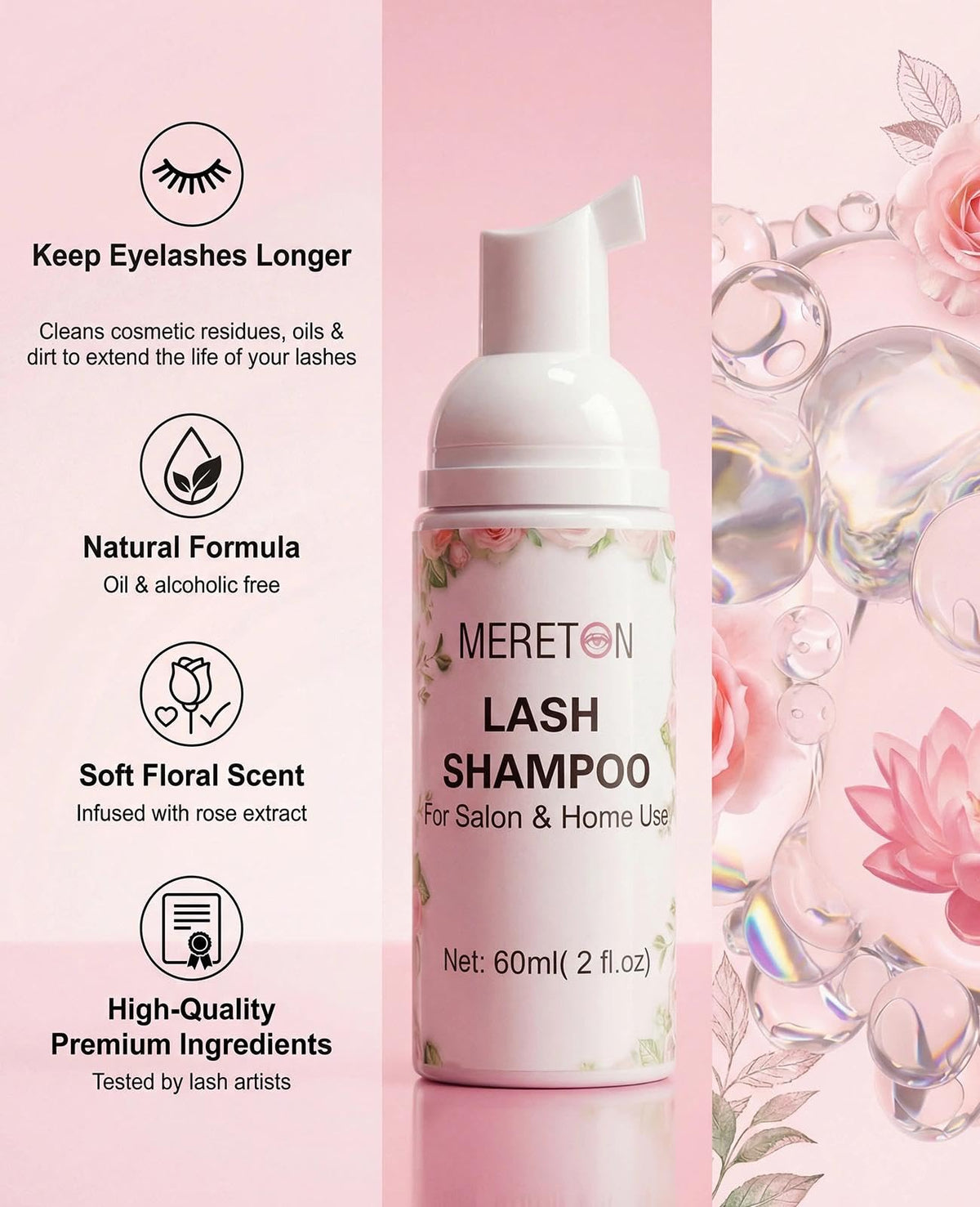 Cleansing brushes and precision tools included in the Mereton kit