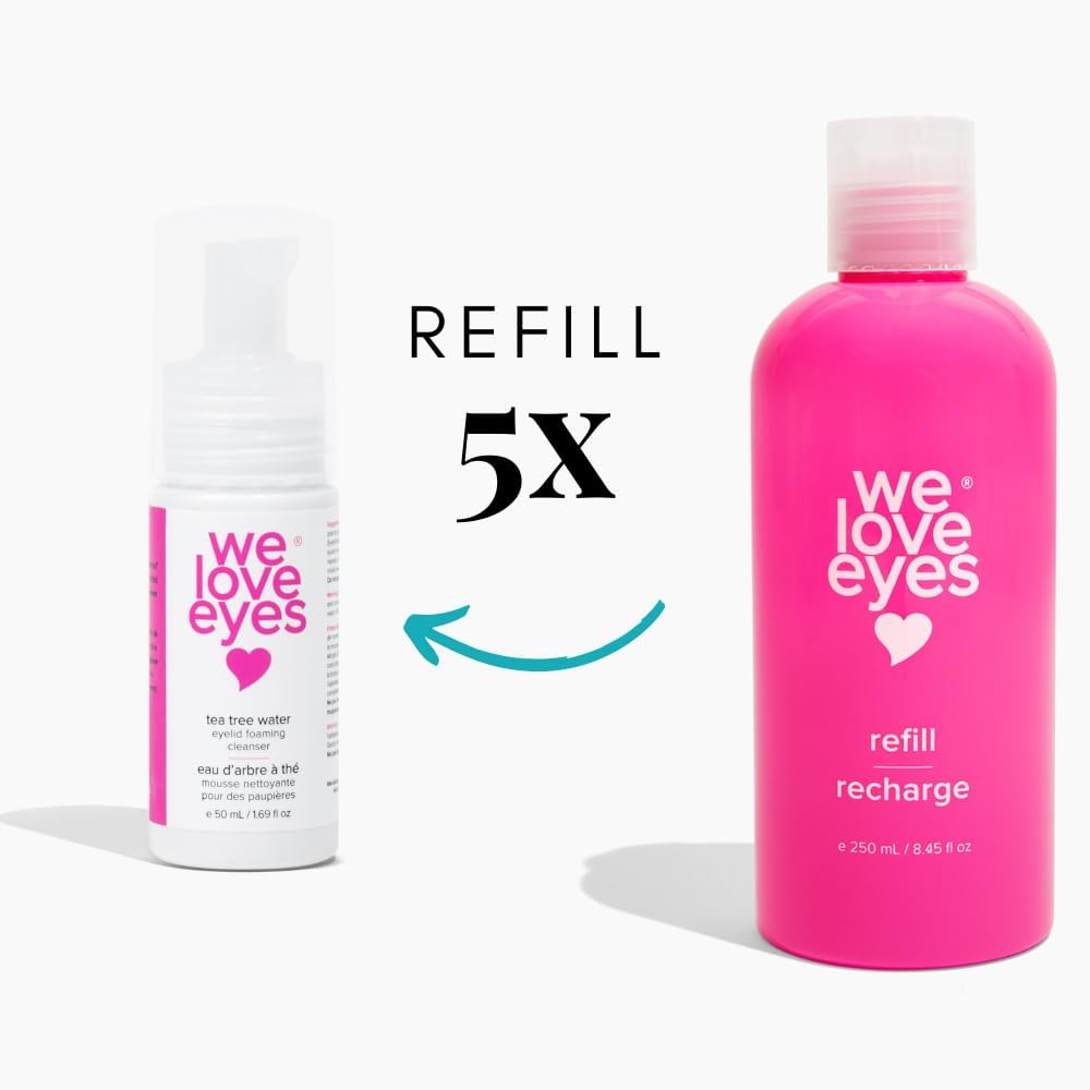 We Love Eyes tea tree water foaming wash for eyelash extension home care