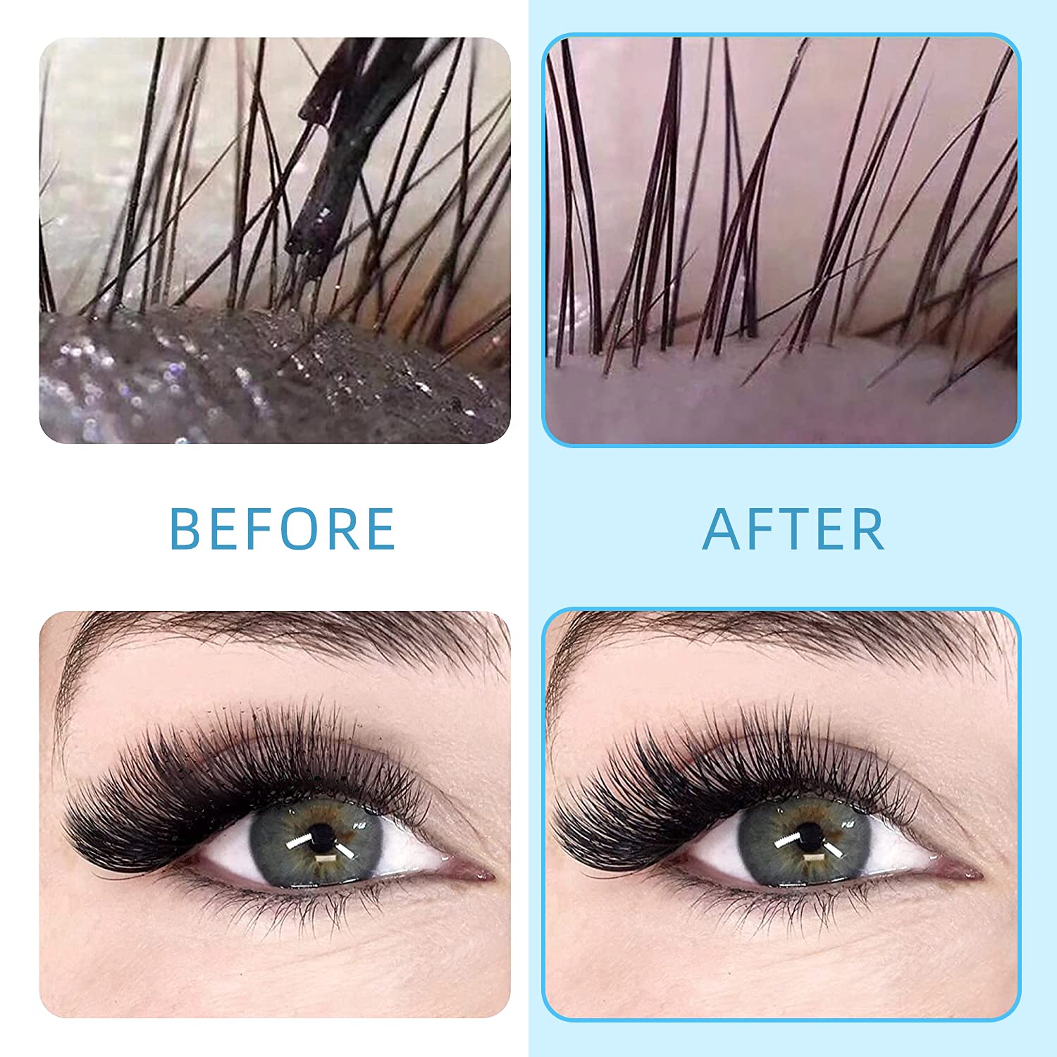 ACTROL professional lash cleanser components showing premium formula design for sensitive eyes.
