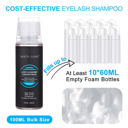 Authentic imported Arison Lashes packaging showing ingredients and product specifications