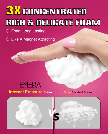 Emeda lash shampoo kit packaging for home and salon use