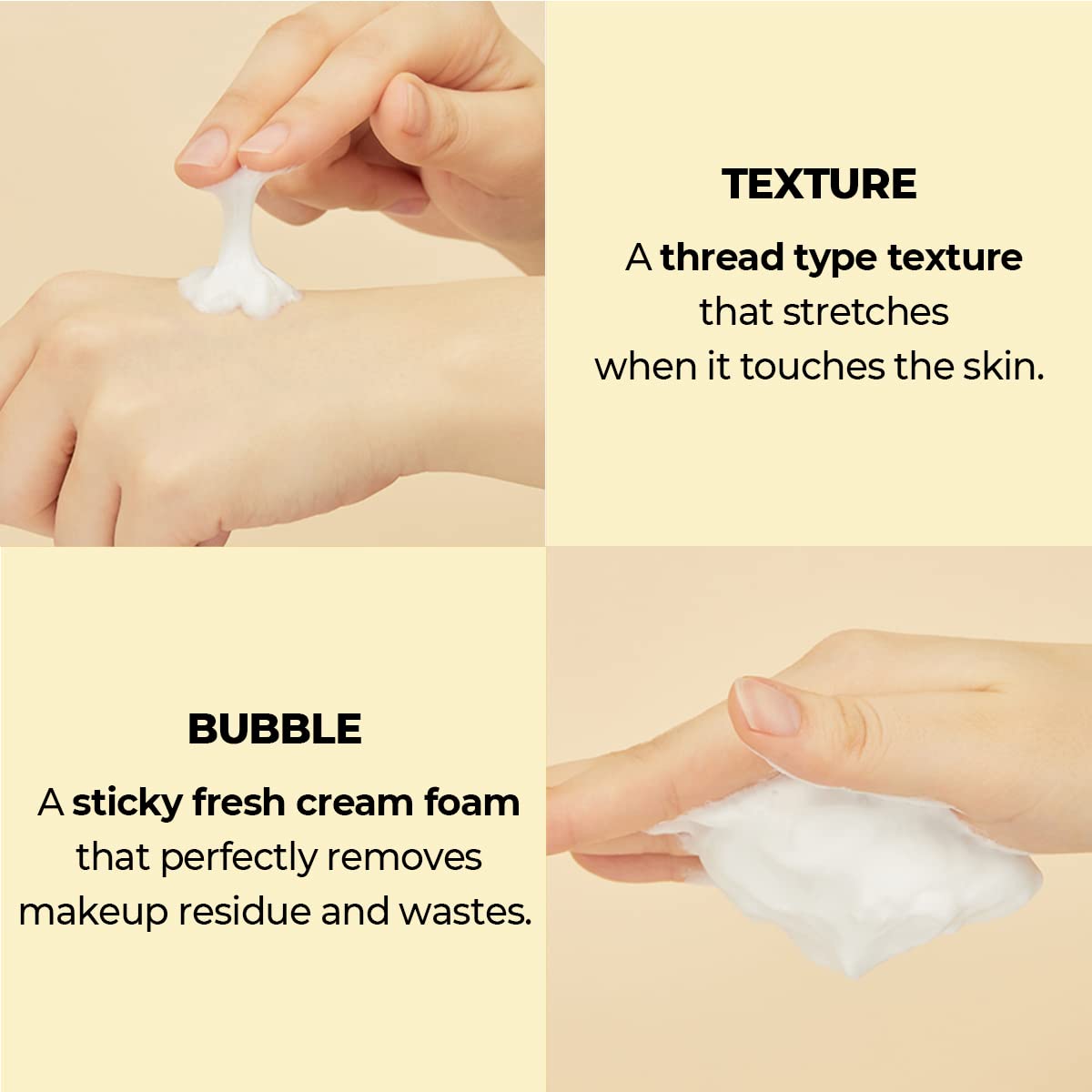 Korean skincare deep pore foam cleanser packaging with ingredient details