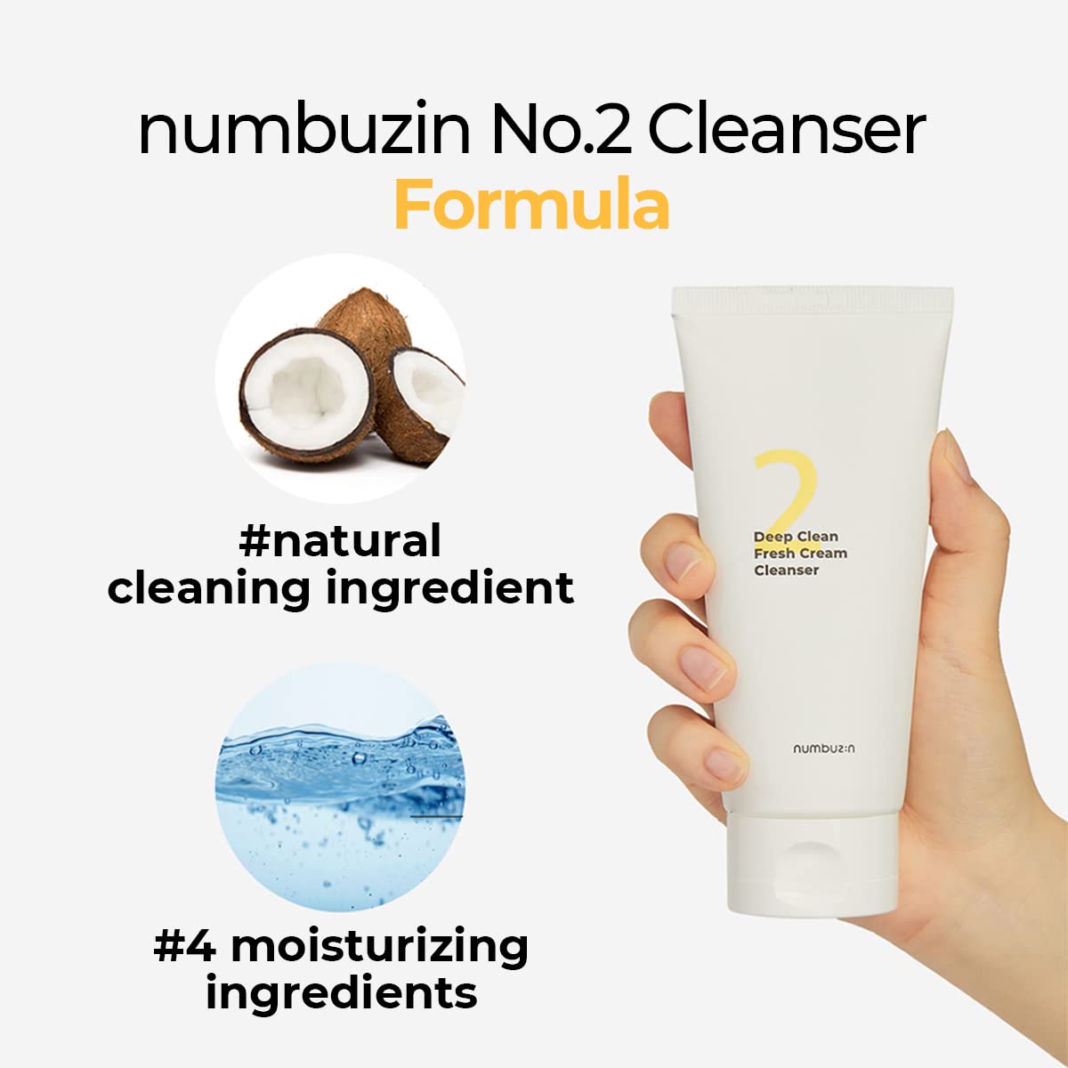 Authentic Numbuzin skincare cream face wash for oily and combination skin types