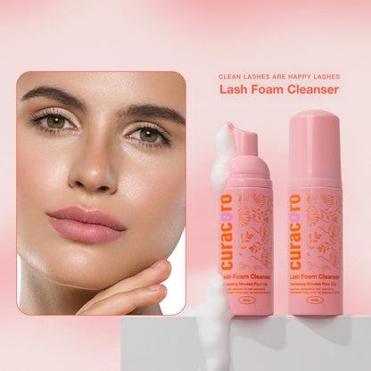 Curacoro 60ml lash foam bottle for home aftercare