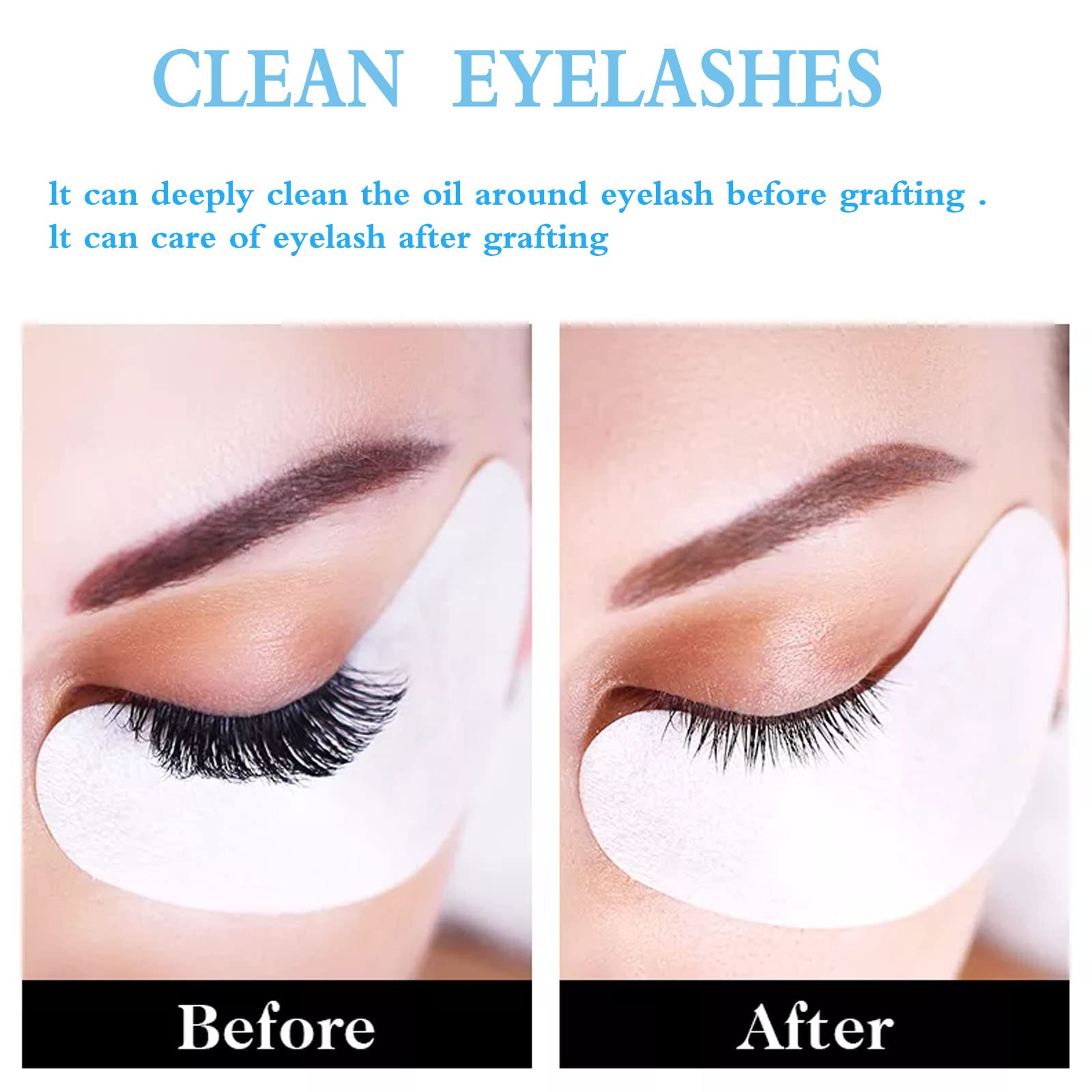 Plastic squeeze rinse bottle for washing away lash shampoo residue