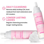 Cl Camillash 100ml lash cleanser bottle side profile label details