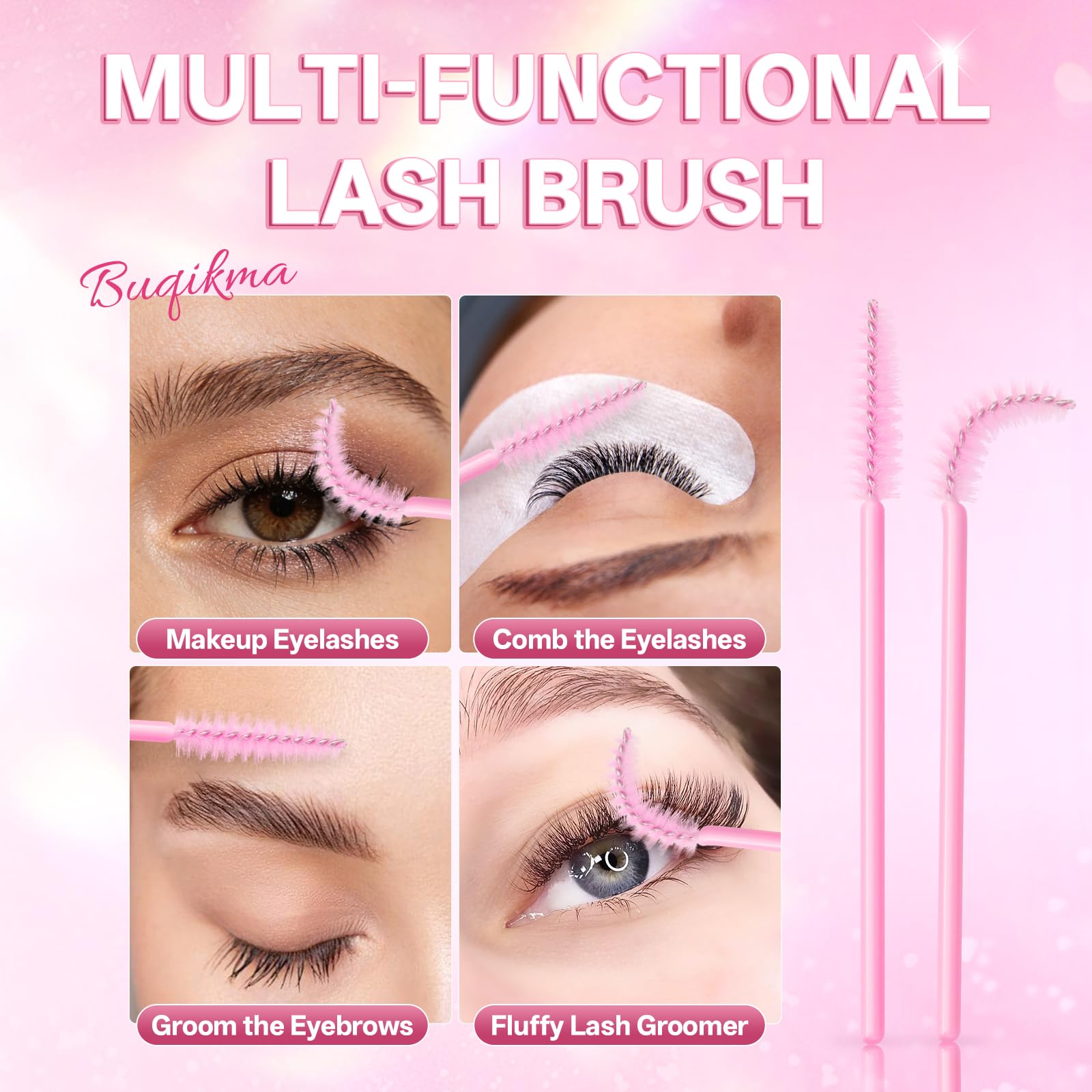 Close up of Buqikma gentle lash cleansing foam