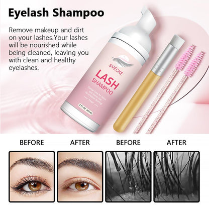 Svecke 60ml lash extension cleaning foam
