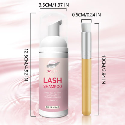 Lash shampoo kit for sensitive eyes