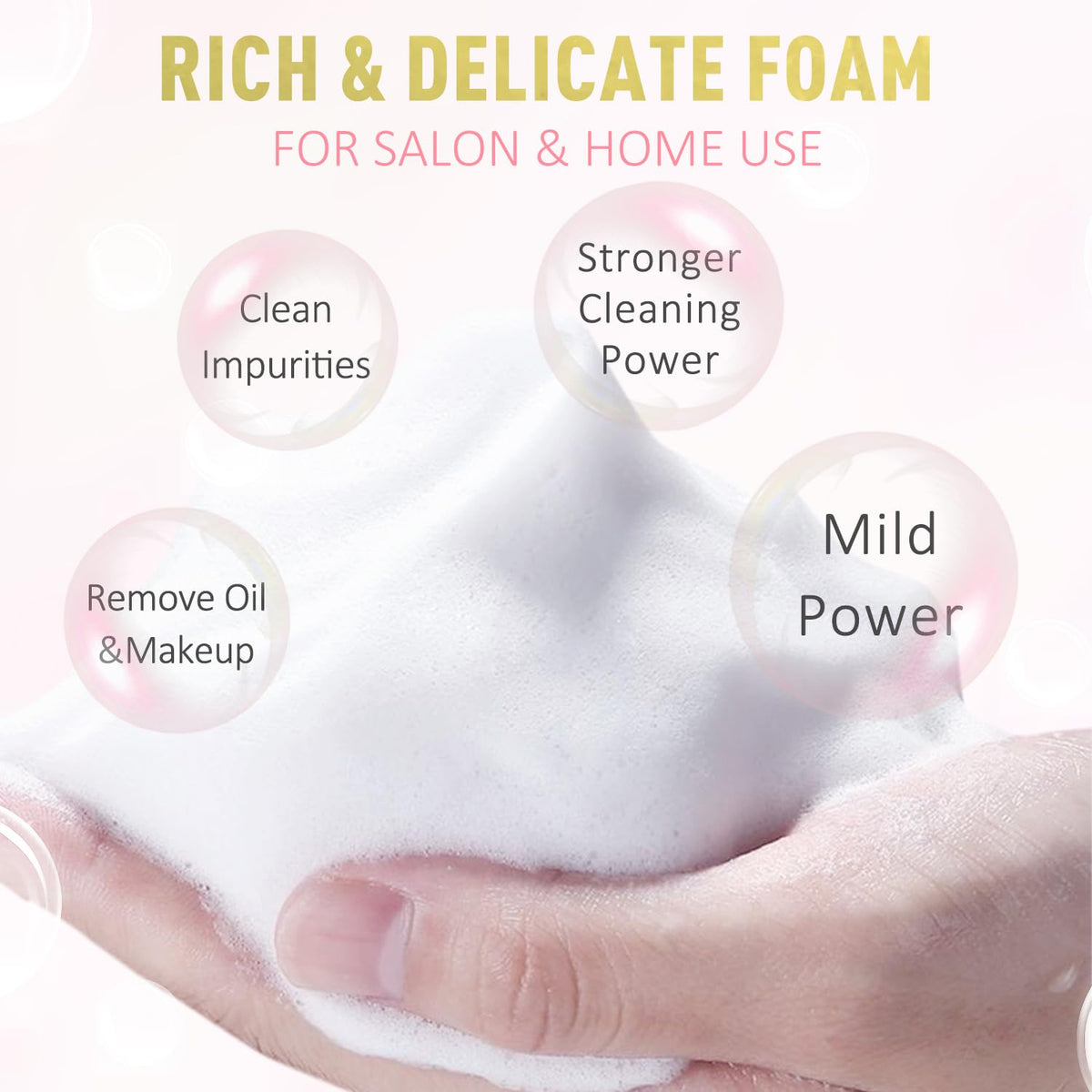 Soft cleaning brush included in the EMEDA lash bath kit