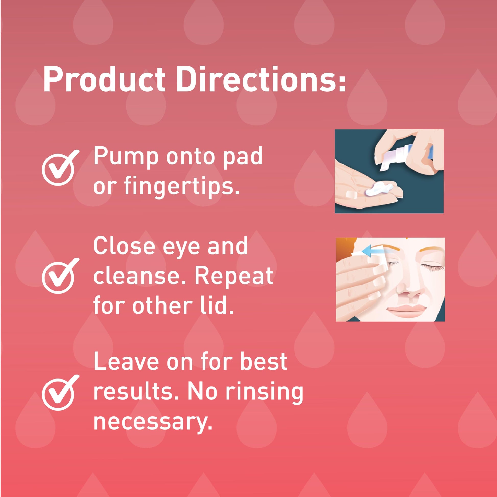 Authentic imported USA eye makeup and oil remover foam packaging view