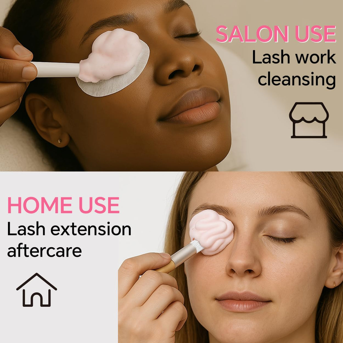 Cl Camillash eyelash extension cleaning bath kit packaging