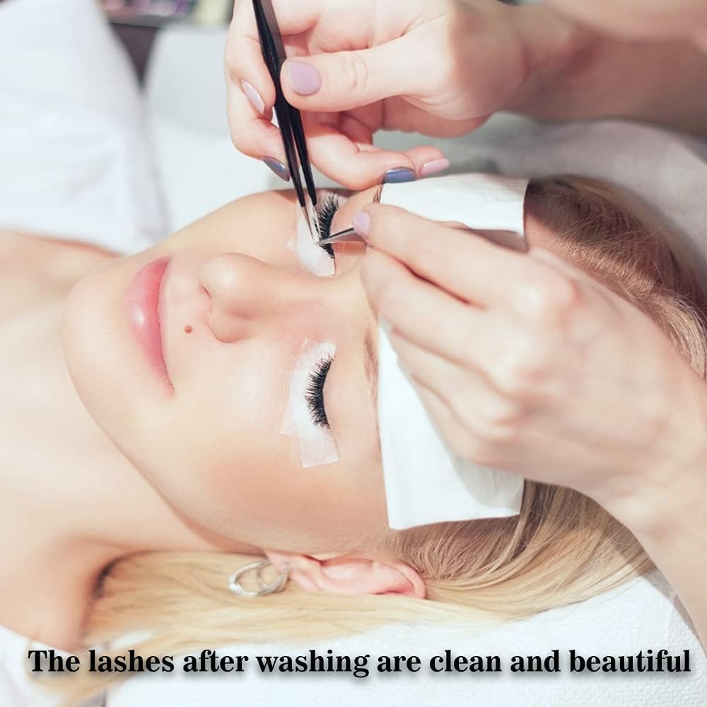 Premium lash cleanser by Dista-USA displayed to show product size and sensitive skin instructions.