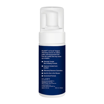 Authentic USA imported OCuSOFT eyelid cleanser product label