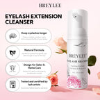 Soft bristle cleaning brush included in the Breylee eyelash cleanser kit