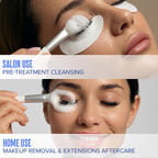 Soft bristle cleansing brush included with Stacy Lash shampoo kit