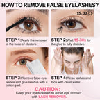 At home DIY false eyelash removal product packaging details